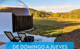 1 noche bajo las estrellas en la Burbuja Antisaturno - Glamping Alto Tajo de domingo a jueves