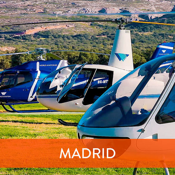 Curso de helicóptero en Madrid: 1 vuelo de iniciación de 1 hora