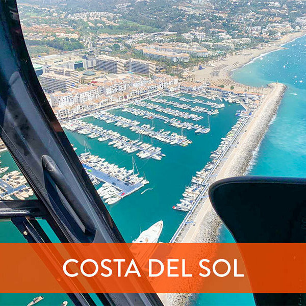 ¡Con vistas al mar... desde el cielo! Paseo en helicóptero por la Costa del Sol para 2