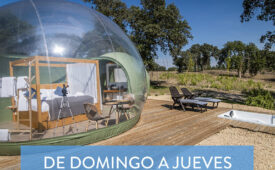 El Toril Glamping Experience: 1 noche en burbuja con desayuno para 2 personas