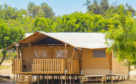 Camping Orangeraie: 2 noches en cabaña Safari Lodge para 2 personas